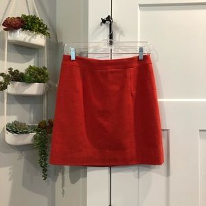Wool J. Crew mini-skirt